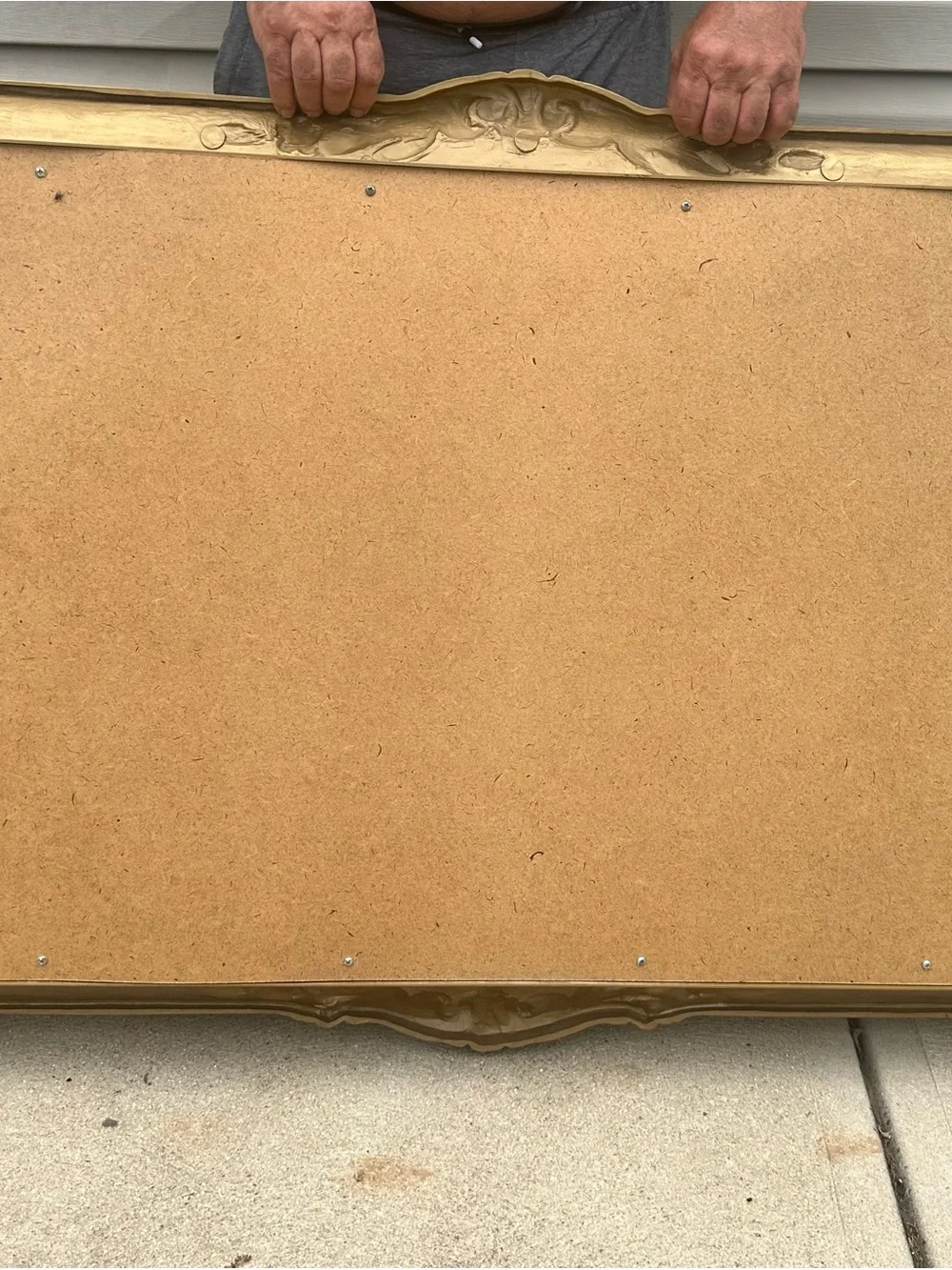 Budweiser Gold Lettering and Gold Etched Clydesdale Mirror